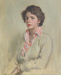 Stanley Cursiter CBE RSA RSW - A portrait of Fiona Helen Haywade