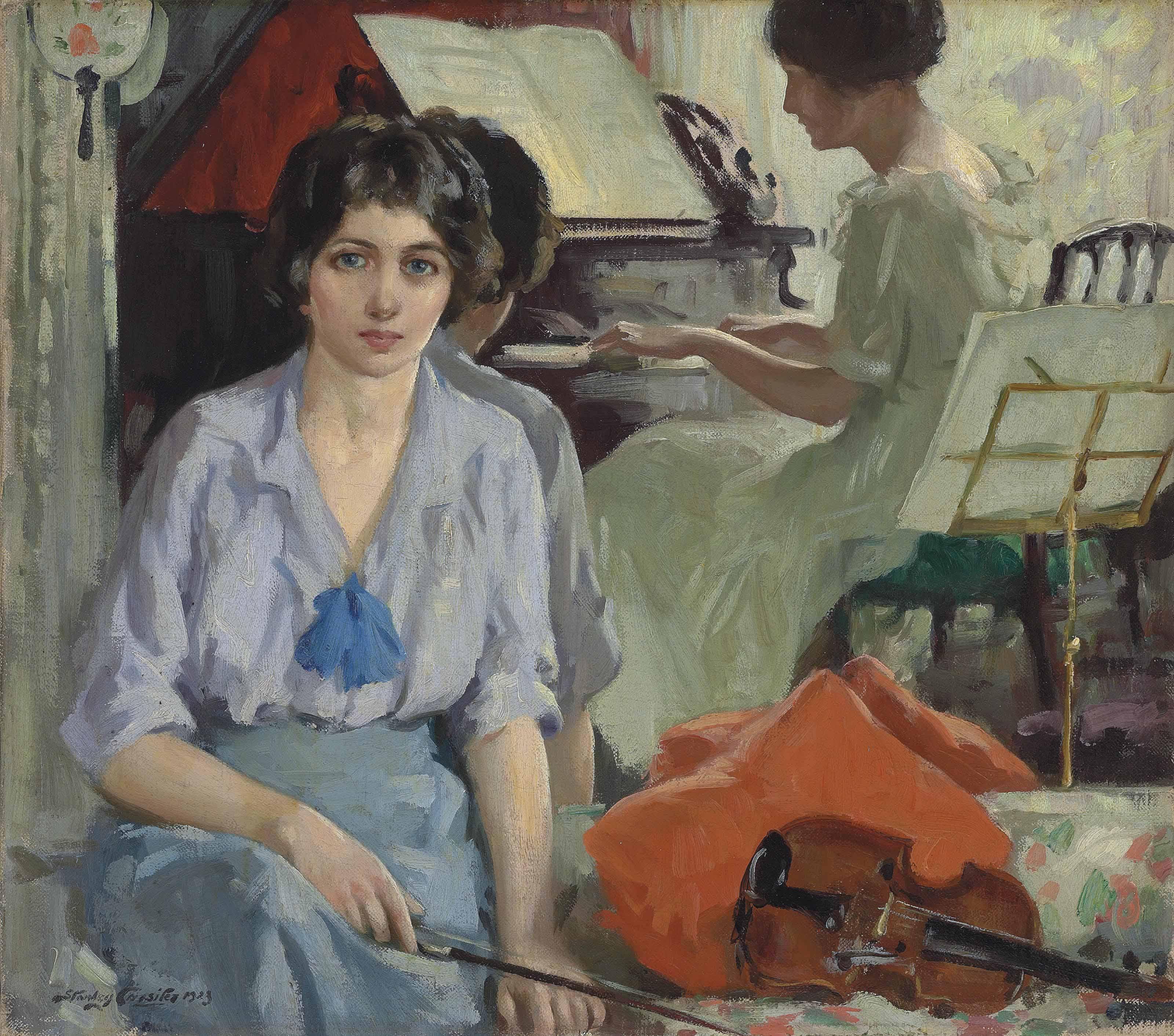 Stanley Cursiter, R.S.A., R.S.W. - Musicians