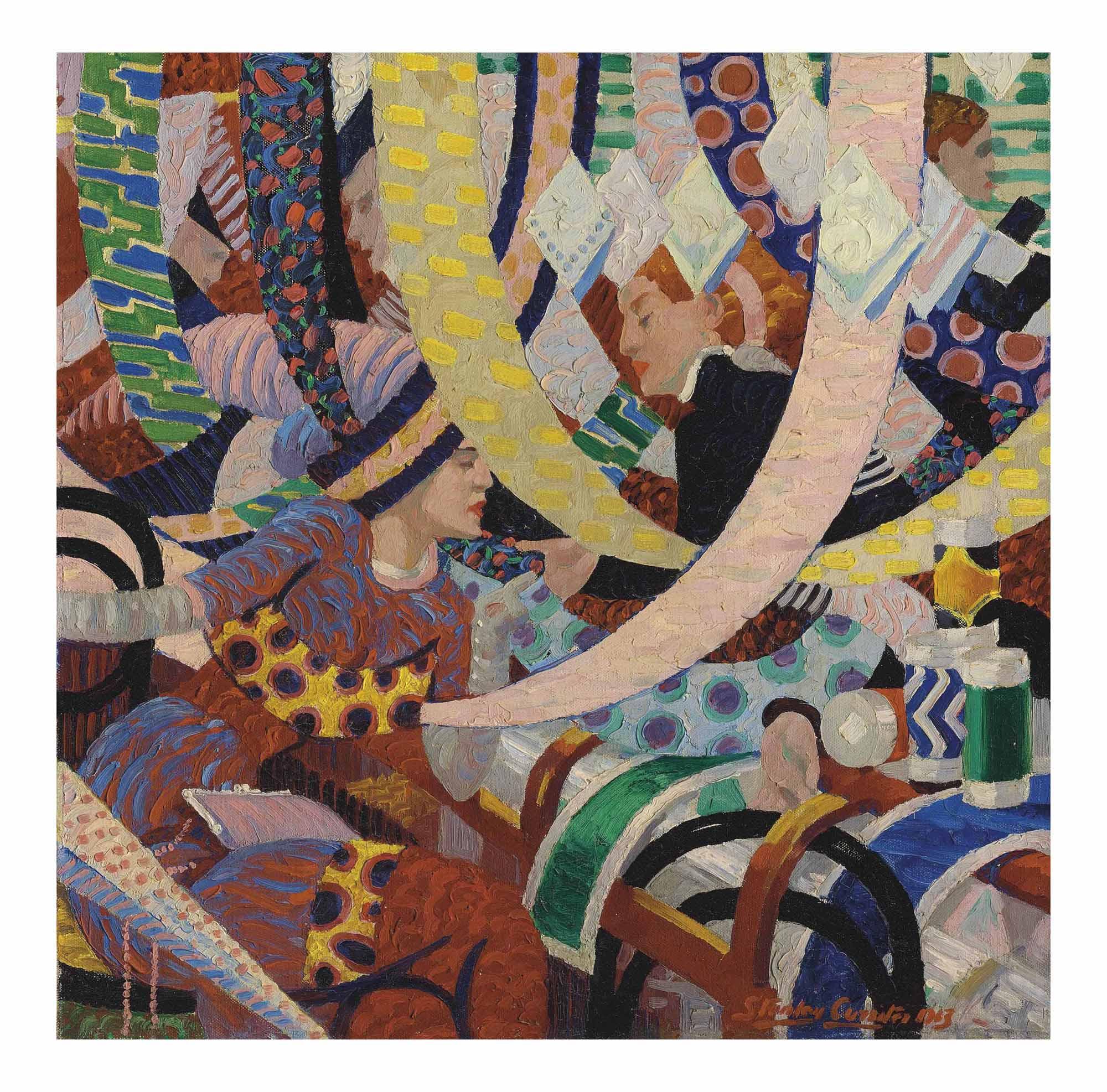 Stanley Cursiter, R.S.A., R.S.W. - The Ribbon Counter