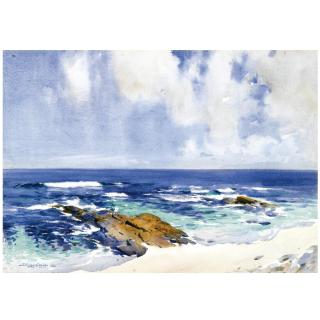 Stanley Cursiter - Rolling Waves, Orkney