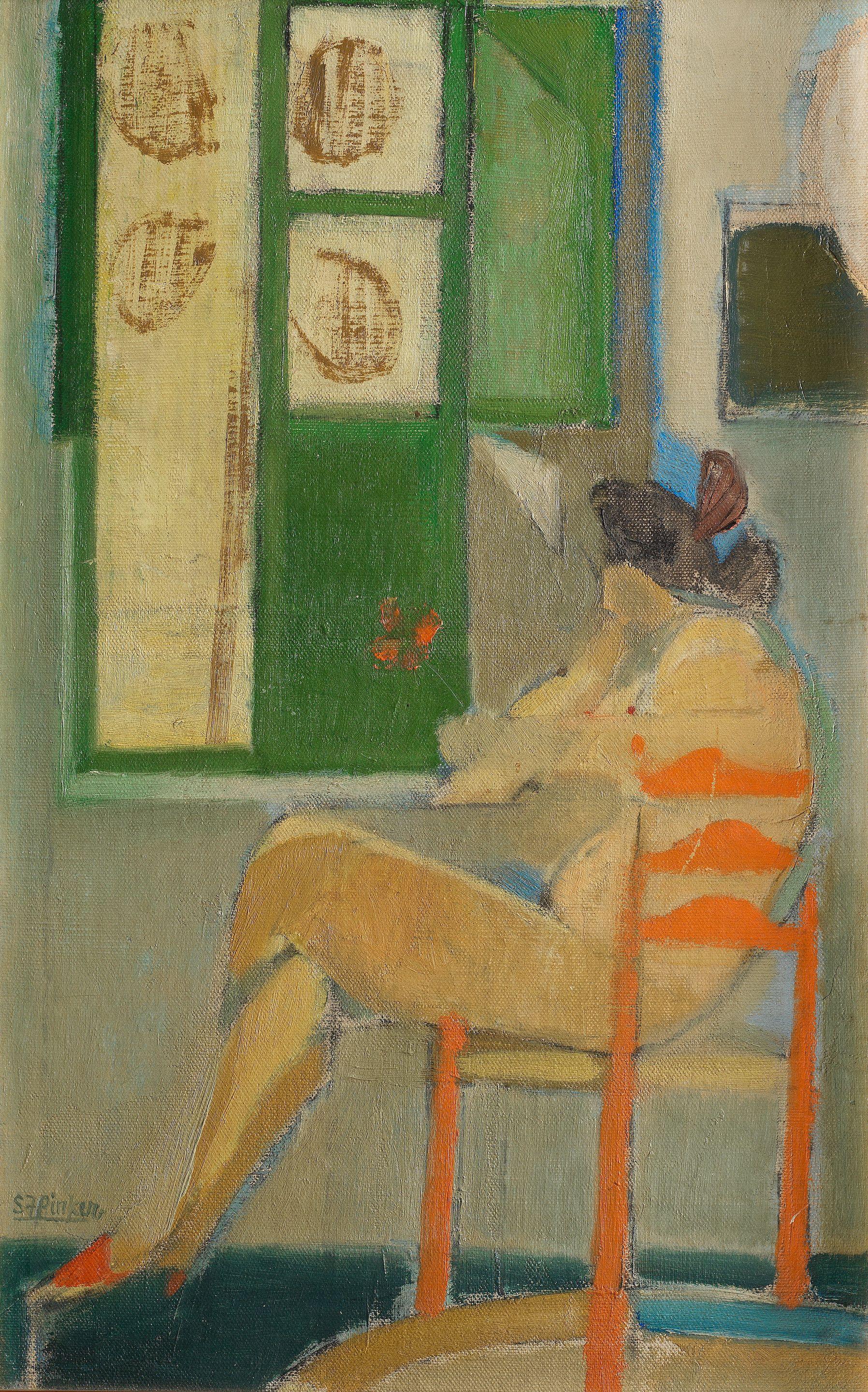 Stanley Faraday Pinker - Seated Nude