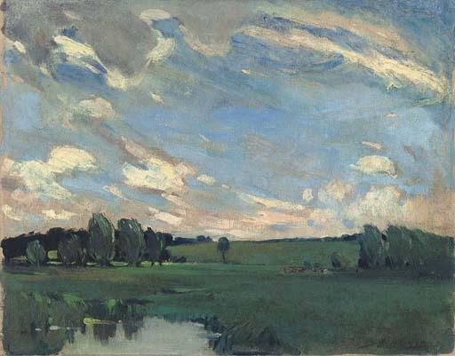 Stanley Horace Gardiner - A Squally Landscape