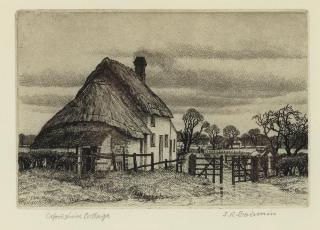 Stanley Roy Badmin R.W.S. - Oxfordshire Cottage, 1936