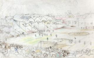 Stanley Roy Badmin R.W.S. - Study for \'Here They Come!\' The Valley\'