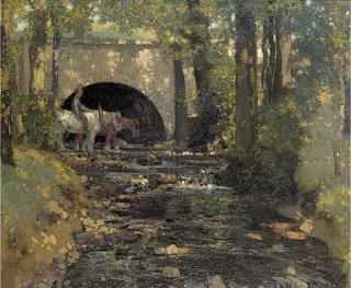 Stanley Royle - Fording along the River