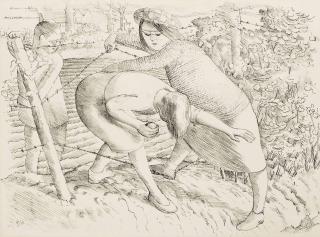 Stanley Spencer - Retrieving the Ball