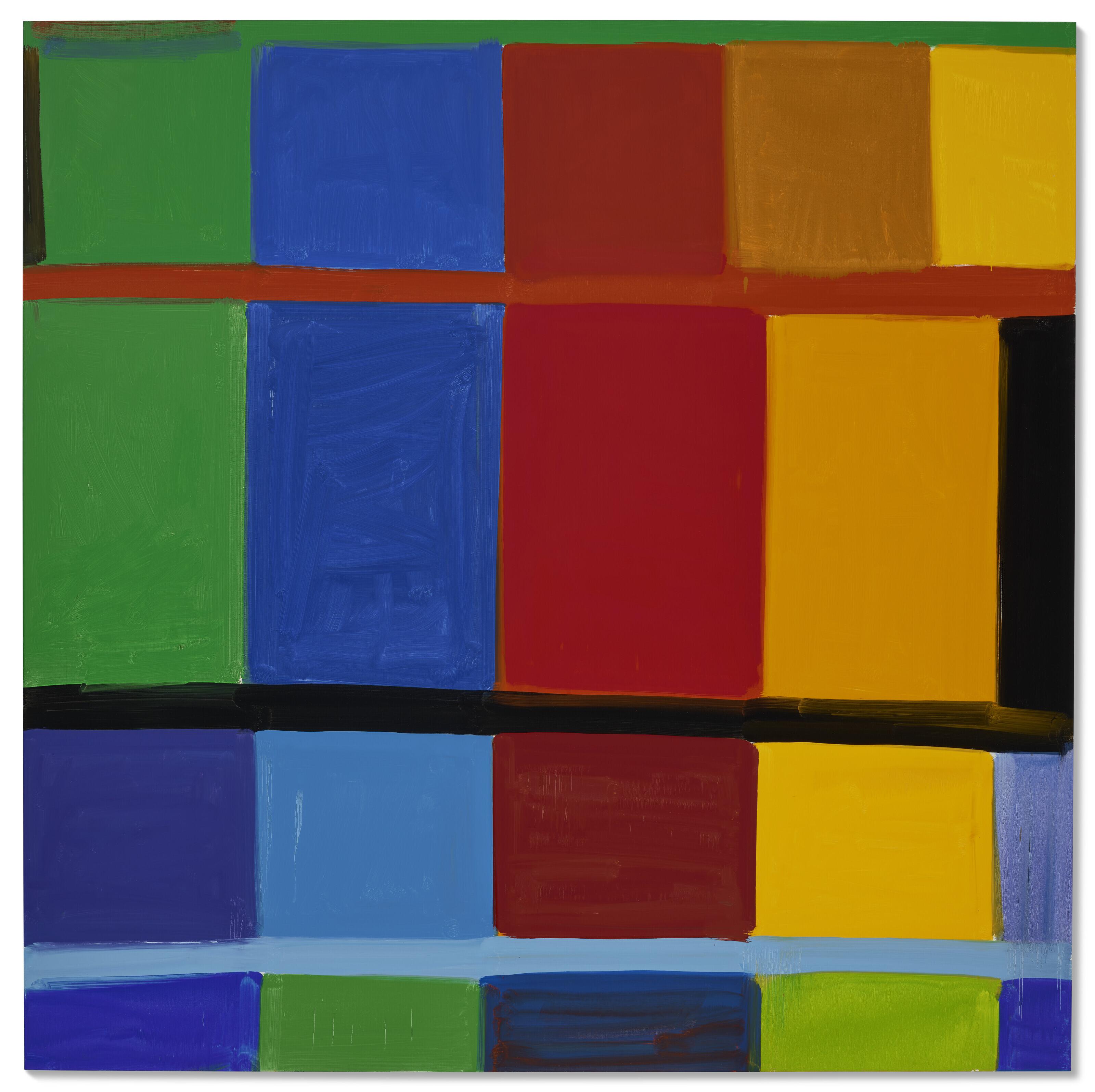 Stanley Whitney - IDA Red Dressed in Green