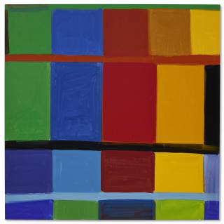 Stanley Whitney - IDA Red Dressed in Green