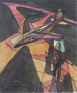 Stanley William Hayter - Imminent Landing