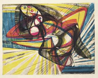 Stanley William Hayter - Unstable Woman (Black and Moorhead 177)