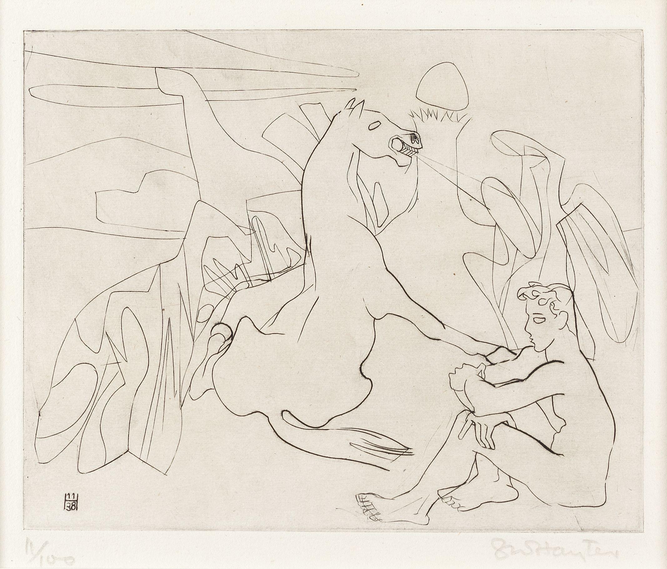 Stanley William Hayter - Untitled, from \'Facile Proie\'