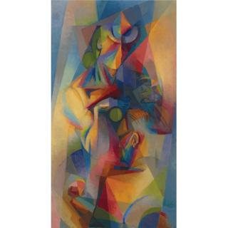 Stanton MacDonald Wright - Au Café (Synchromy) 