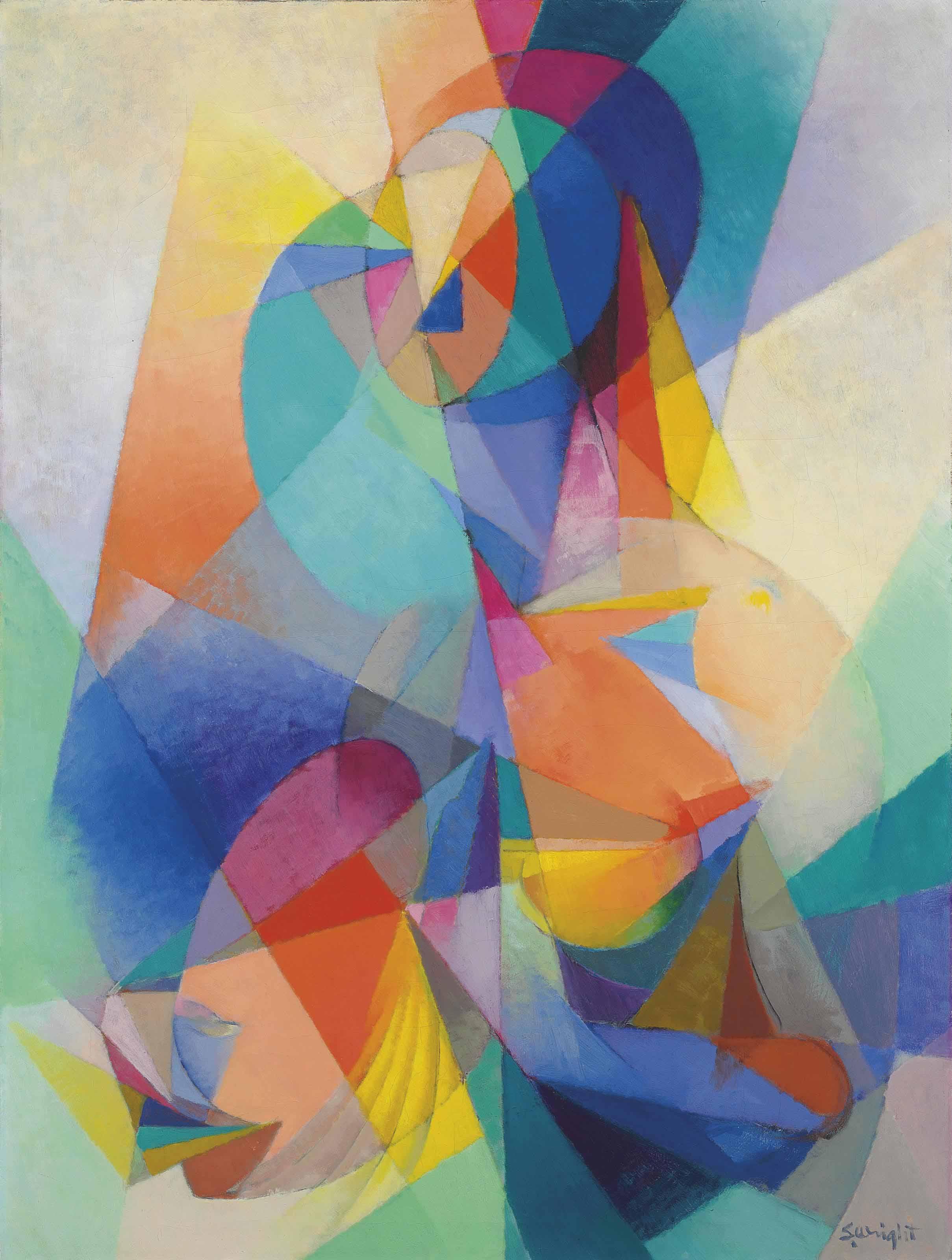 Stanton Macdonald-Wright - Lutist d\'après Caravaggio