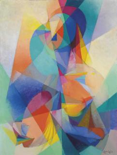 Stanton Macdonald-Wright - Lutist d\'après Caravaggio