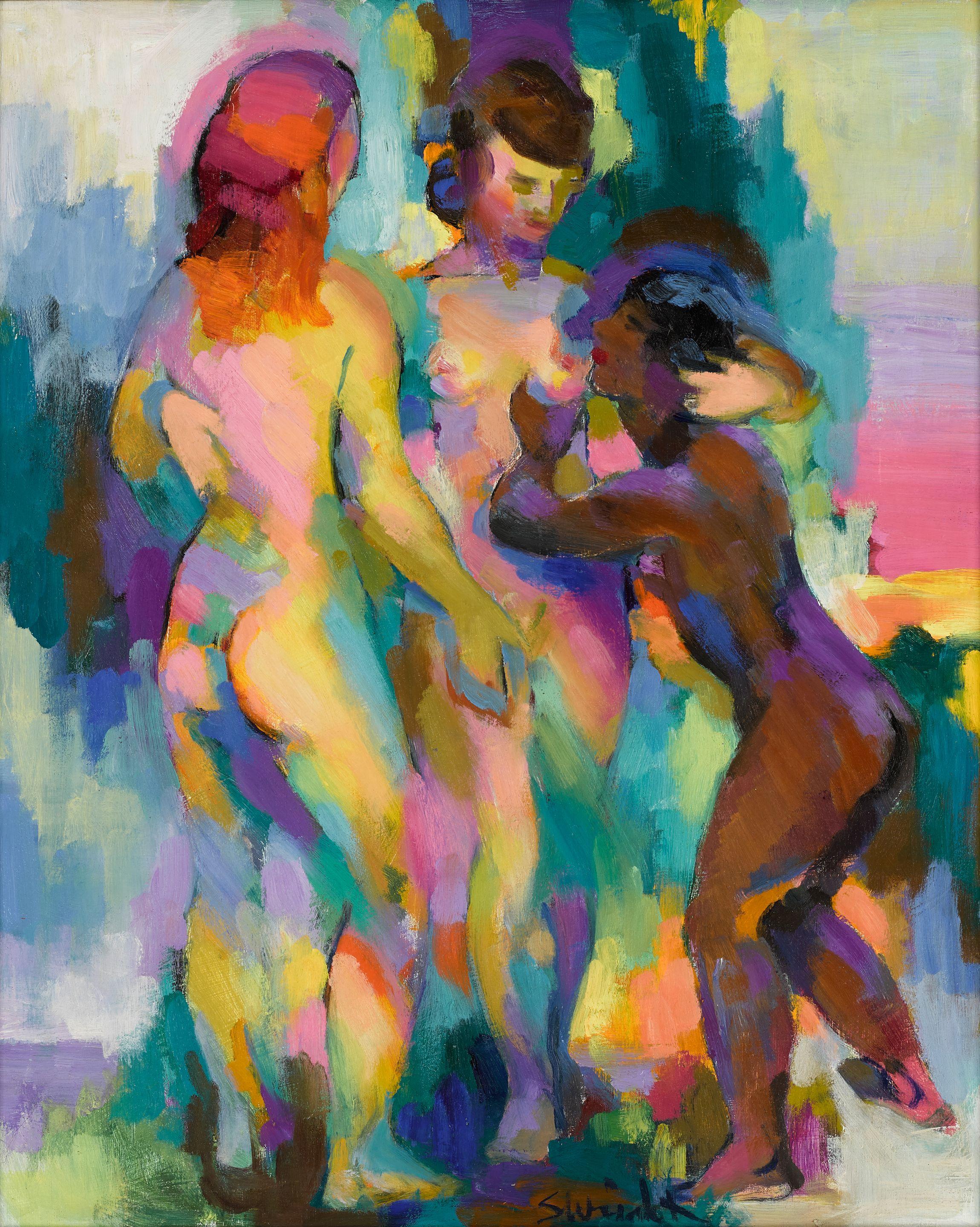 Stanton Macdonald-Wright - Three Graces 24 x 20in