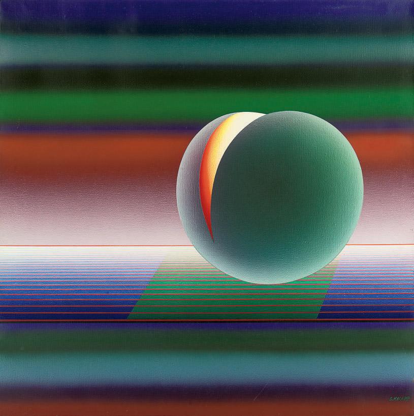 Stefan Knapp - Abstract composition with a sphere