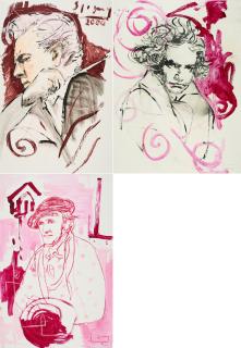 Stefan Szczesny - Konvolut von 3 Gouachen.