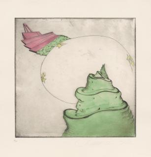 Stefan Wewerka - Die sieben Weltwunder  (5 Blätter aus einer Mappe mit 7 Arbeiten)