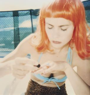 Stefanie Schneider - Radha doing her Nails (29 Palms, CA).