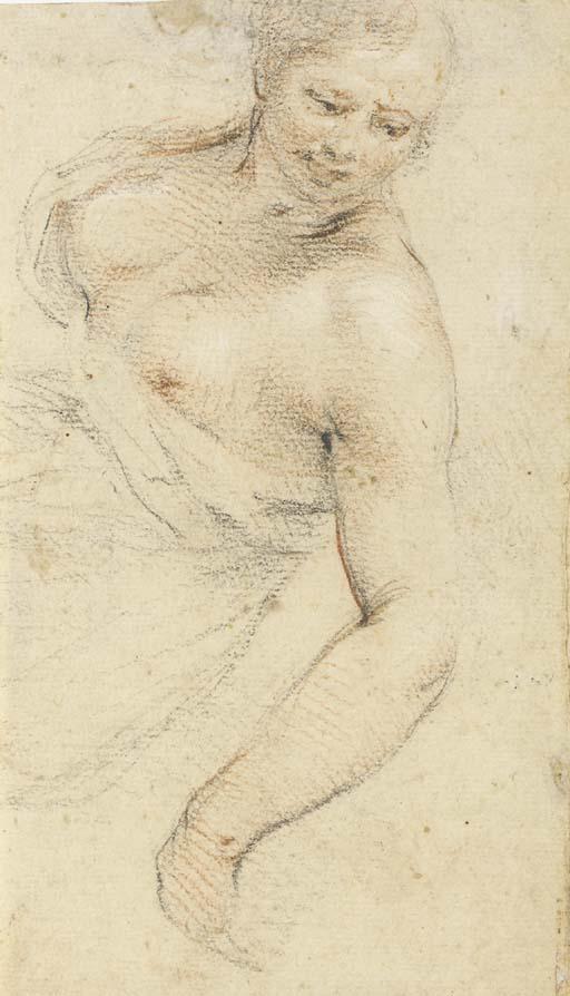 Stefano Danedi - Femme en buste tournée vers la droite regardant vers le bas