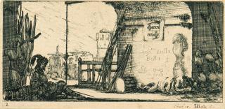 Stefano Della Bella - 12 Bll. der Folge: Dessins de quelques conduites de troupes