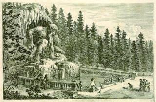 Stefano della Bella - 5 Bll. aus: Vues de la villa de Pratolino