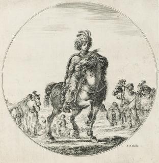 Stefano Della Bella - Cavaliers Nègres, Polonais et Hongrois