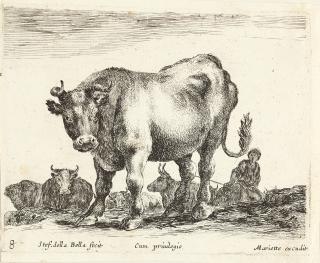 Stefano Della Bella - Folge von 24 Bll.: Diversi animali.