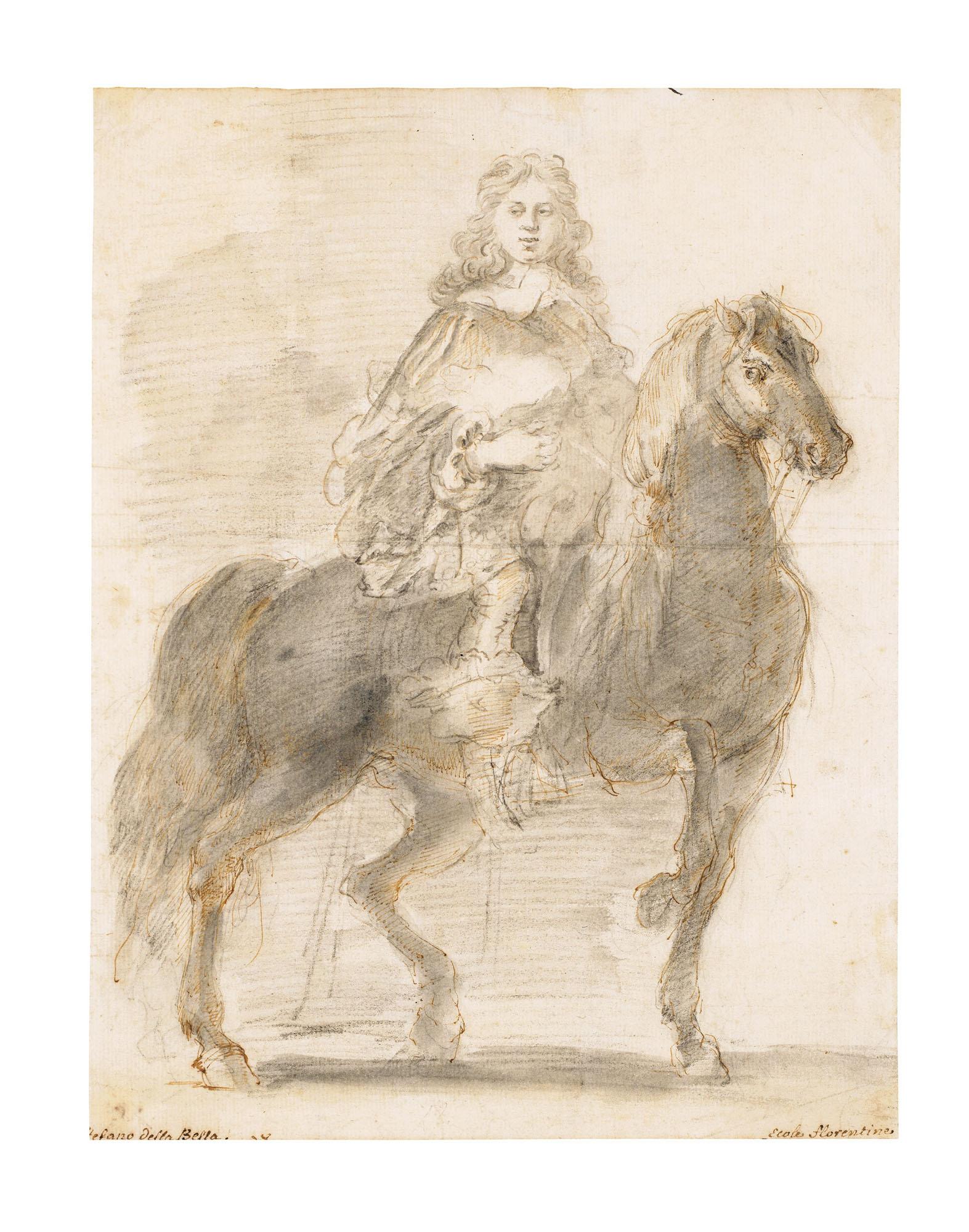Stefano Della Bella - Portrait Équestre De Cosimo Iii De\' Medici