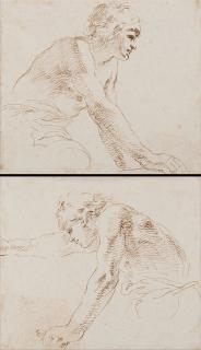 Stefano Della Bella - Studies for figure
