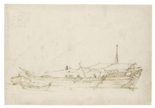 Stefano Della Bella - Study Of A Boat