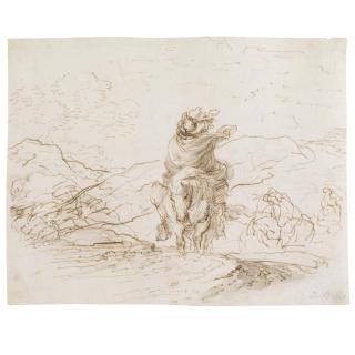 Stefano della Bella - Travellers In A Landscape