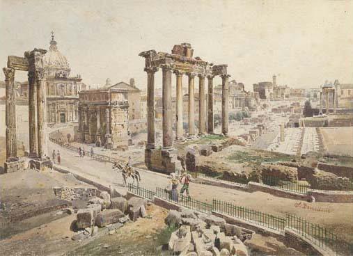 Stefano Donadoni - A view of the Roman Forum