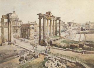 Stefano Donadoni - A view of the Roman Forum