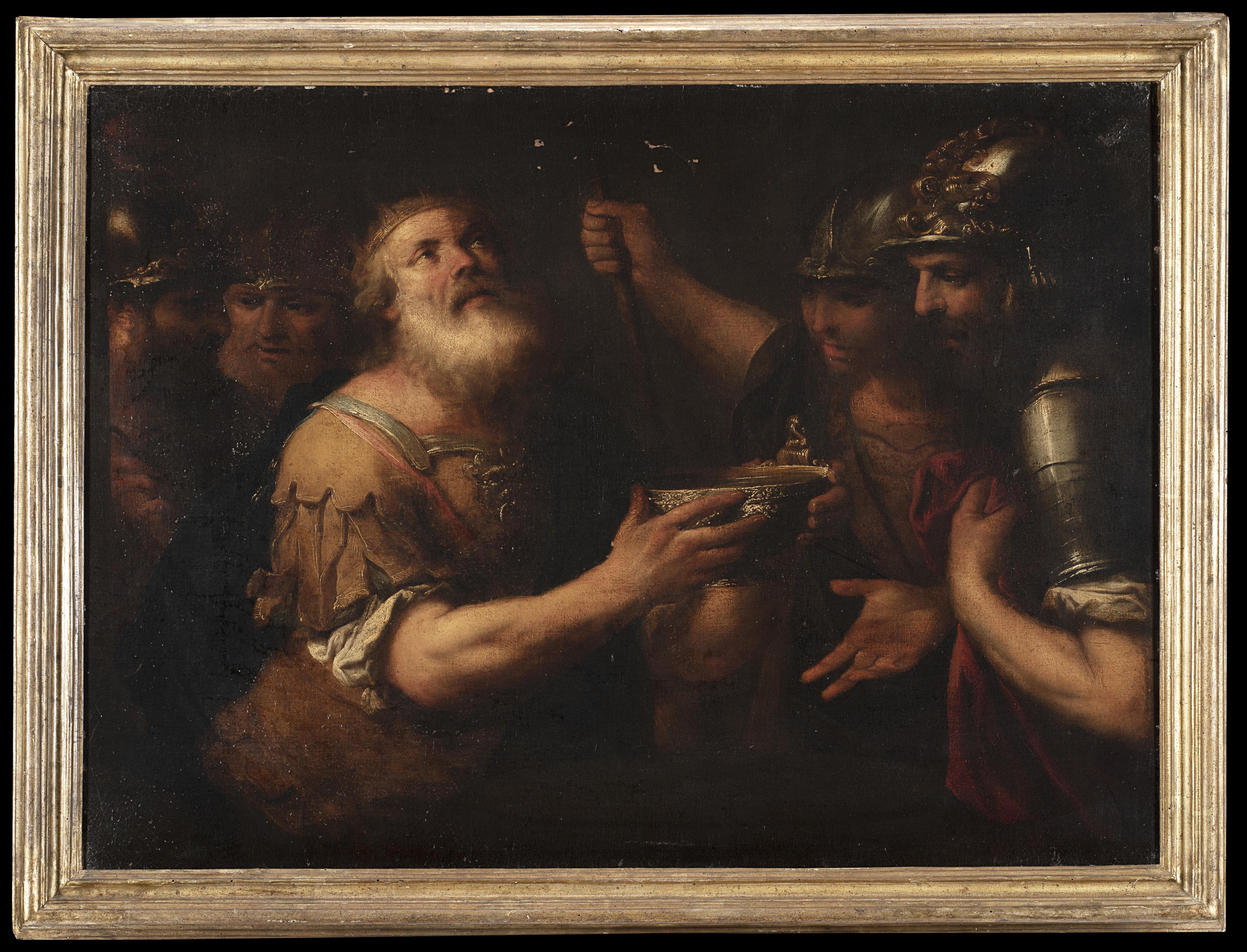 Stefano Magnasco - David respinge la coppa d\'acqua e la offre al Signore