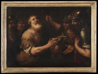 Stefano Magnasco - David respinge la coppa d\'acqua e la offre al Signore