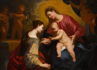 Stefano Magnasco - The Mystic Marriage of Saint Catherine