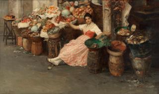 Stefano Novo - A venetian fruit seller