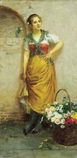 Stefano Novo - Giovane fioraia