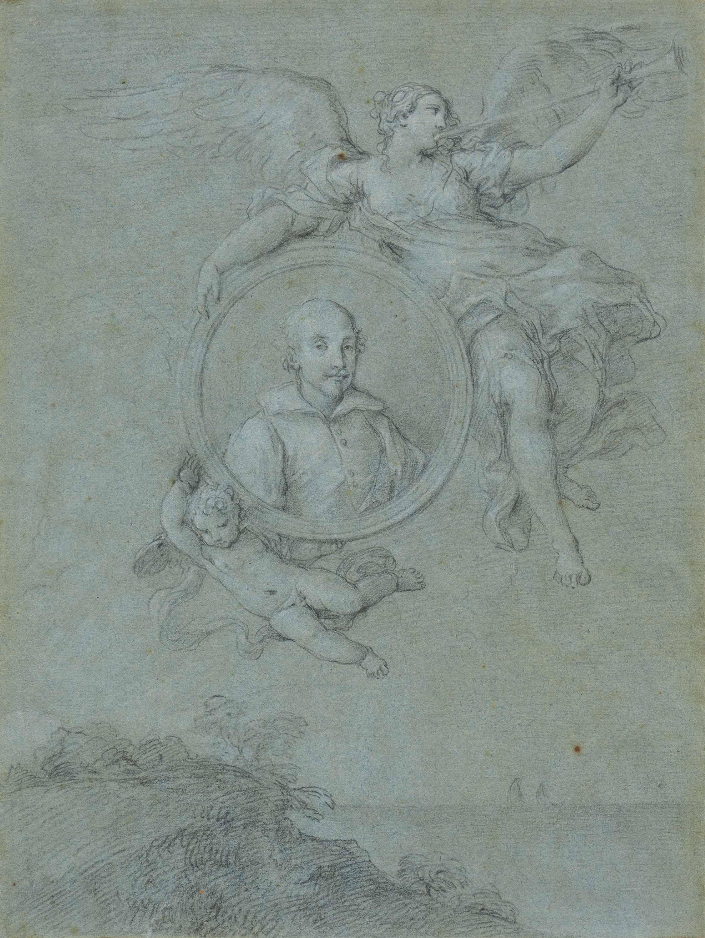 Stefano Pozzi - Porträt eines vom Ruhm in den Triumph getragenen Herrn.