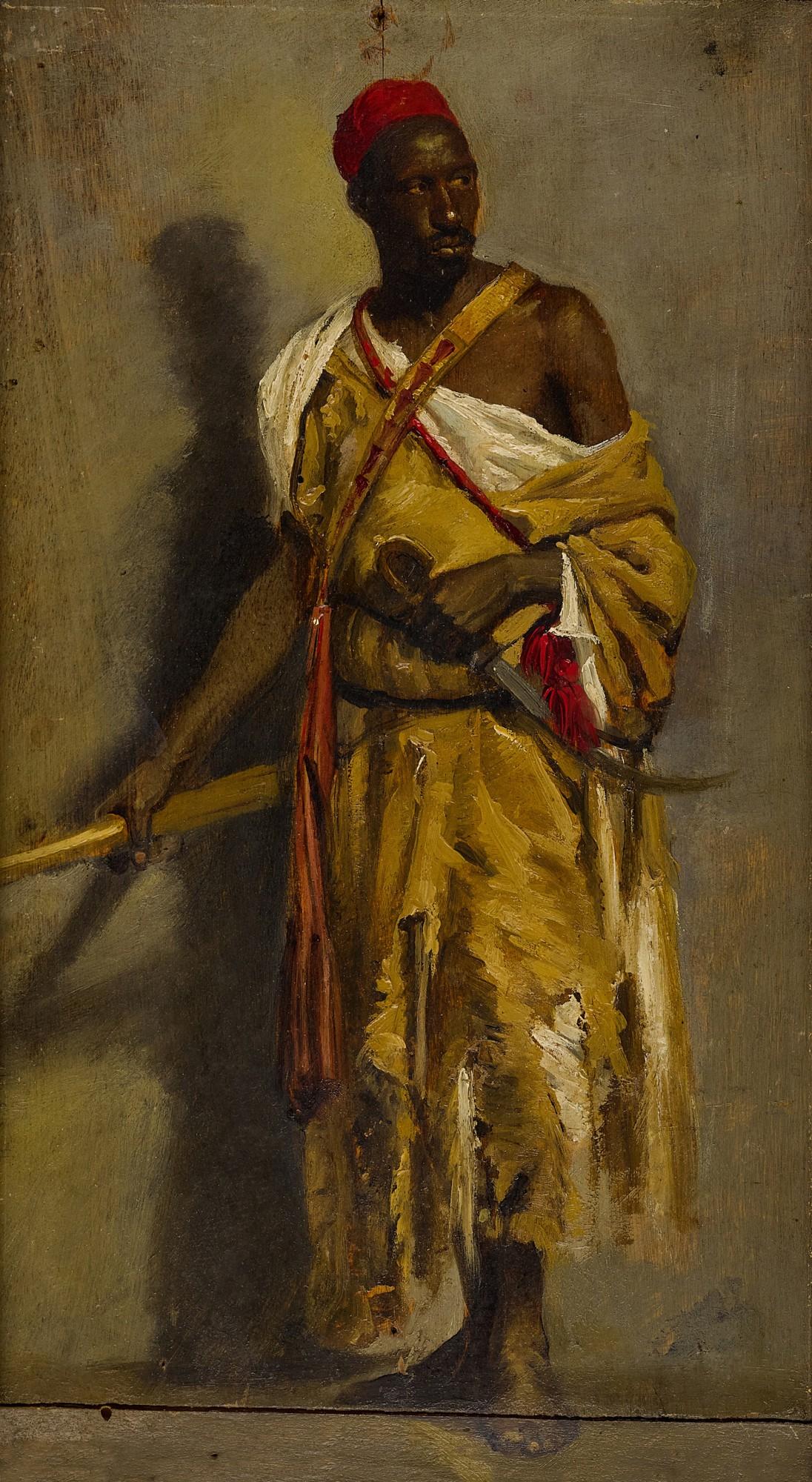 Stefano Ussi - A Moroccan Guard