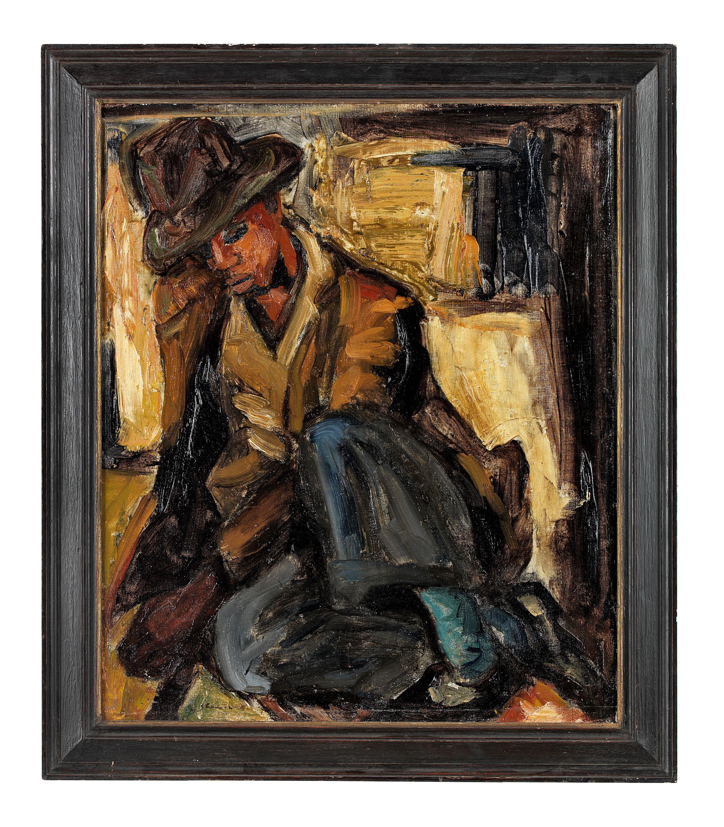 Stella Shawzin - African Boy Resting (framed)