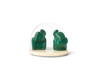 Stella Shawzin - Crouching Woman Facing Mirror