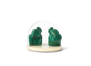 Stella Shawzin - Crouching Woman Facing Mirror