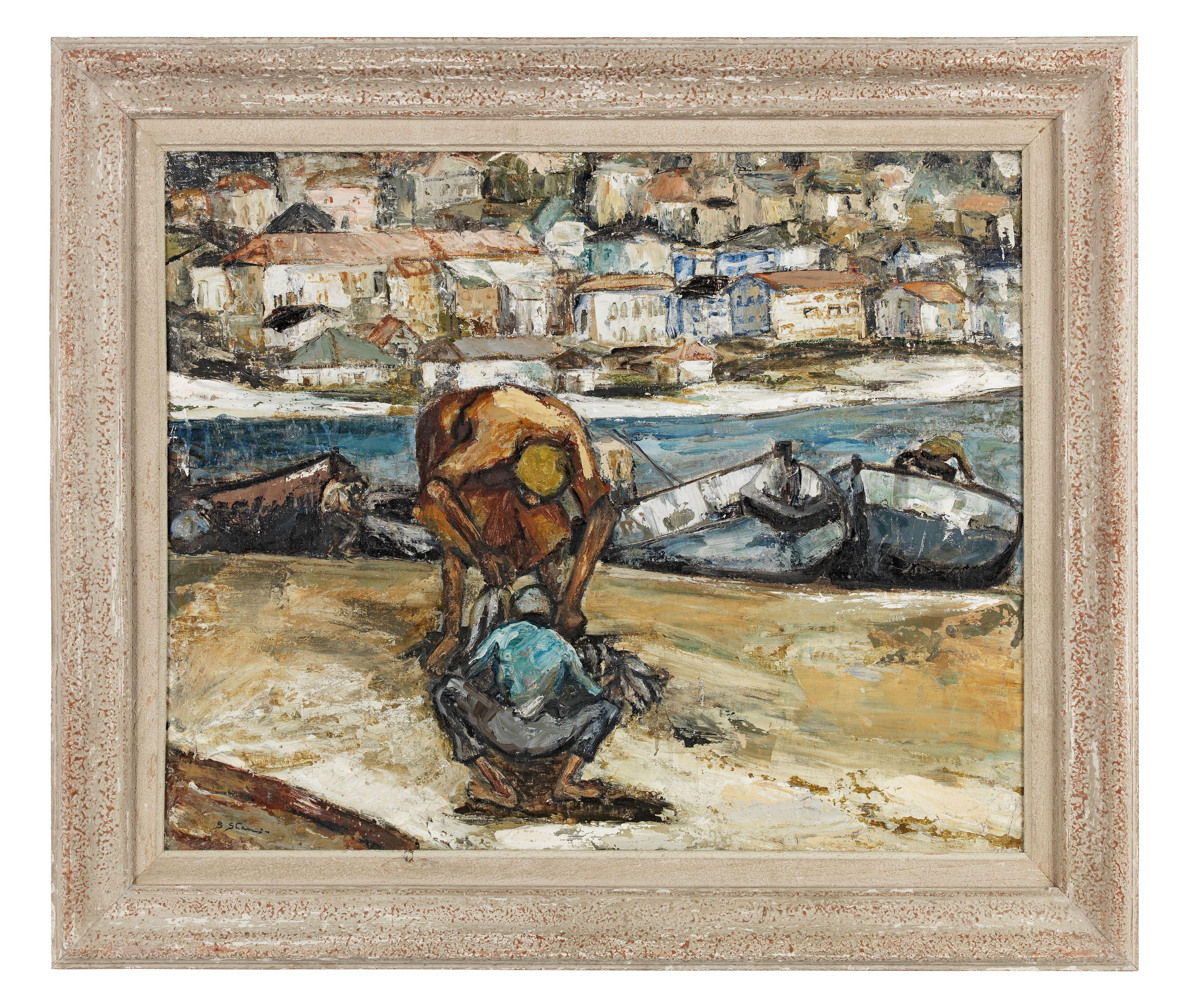 Stella Shawzin - Landing the Catch (framed)