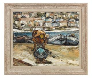 Stella Shawzin - Landing the Catch (framed)