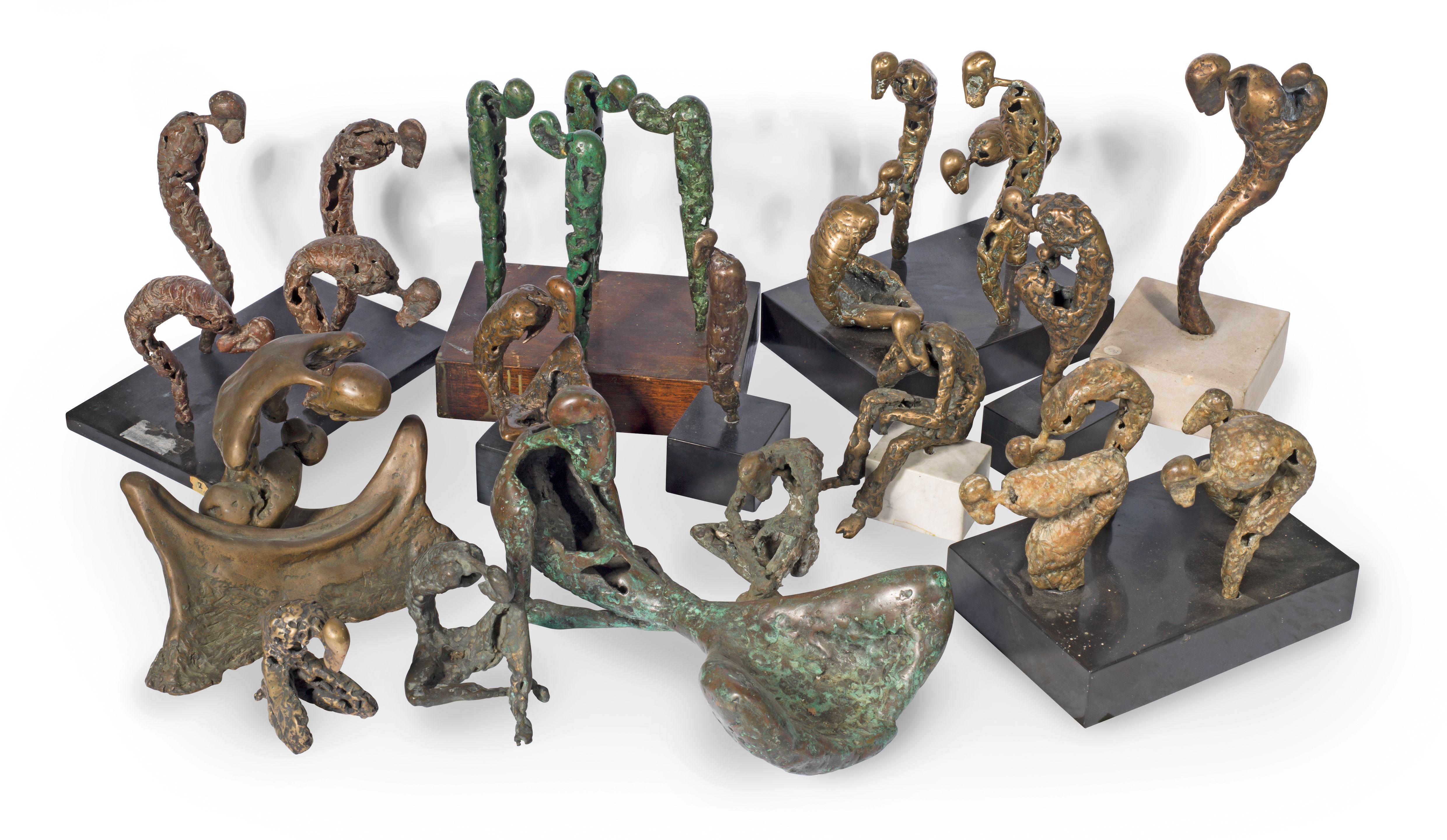 Stella Shawzin - Lesotho figures II: fourteen sculptures