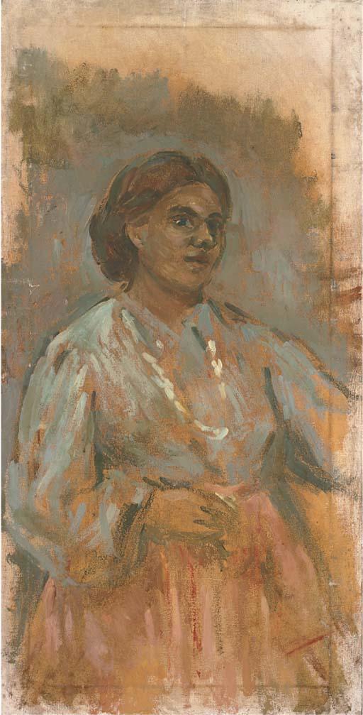 Stella Steyn - Three Quarter Length Self-Portrait; Self-Portrait