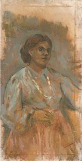 Stella Steyn - Three Quarter Length Self-Portrait; Self-Portrait