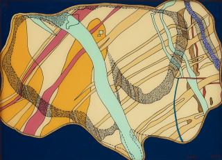 Sten Eklund - \'Geologisk karta från Kullahusområdet\'